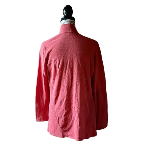 J. McLaughlin Womens Orange Linen Blend Shawl Collar Open Cardigan - S Classic - Picture 4 of 9